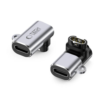 Tech-Protect Ultraboost USB-C Angle Adapter for Garmin Watch - Gray_0
