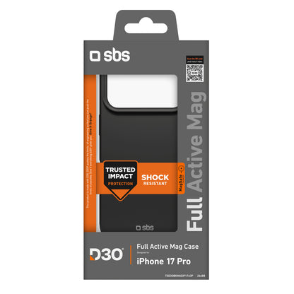 SBS Full Active Mag Case with D3O Technology for iPhone 17 Pro - Black_1