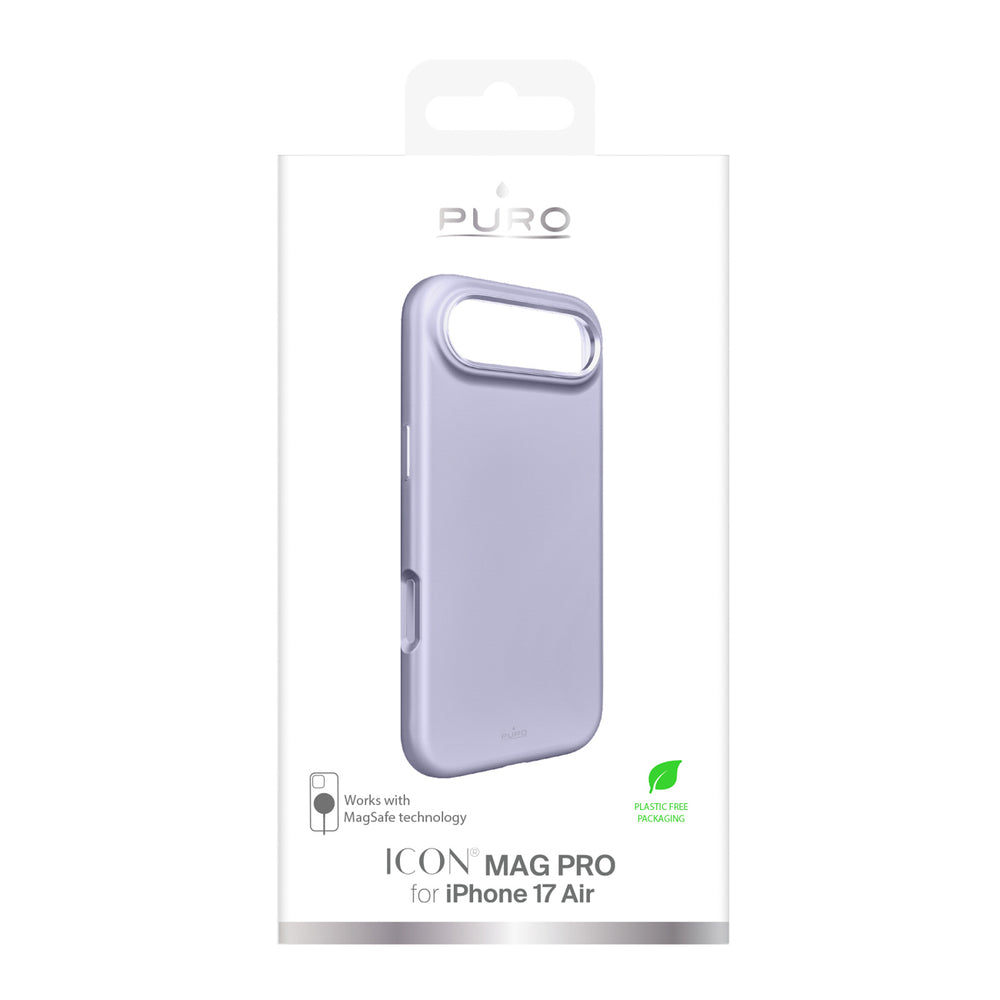 Pure Icon Mag Pro Liquid Silicone Case for iPhone 17 Air, MagSafe Compatible, with Camera Protection and Aluminum Buttons - Pink_1