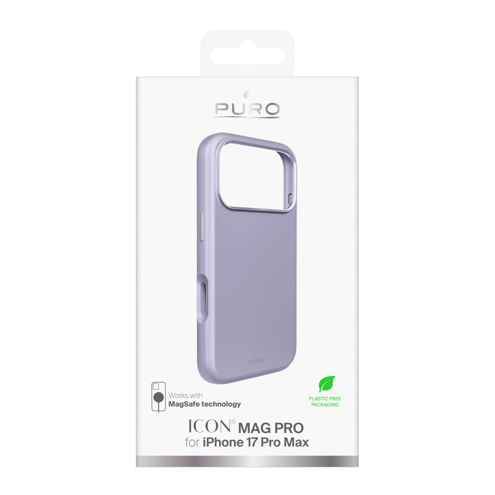 Pure Icon Mag Pro Liquid Silicone Case for iPhone 17 Pro Max, MagSafe Compatible, with Camera Protection and Aluminum Buttons - Pink_1