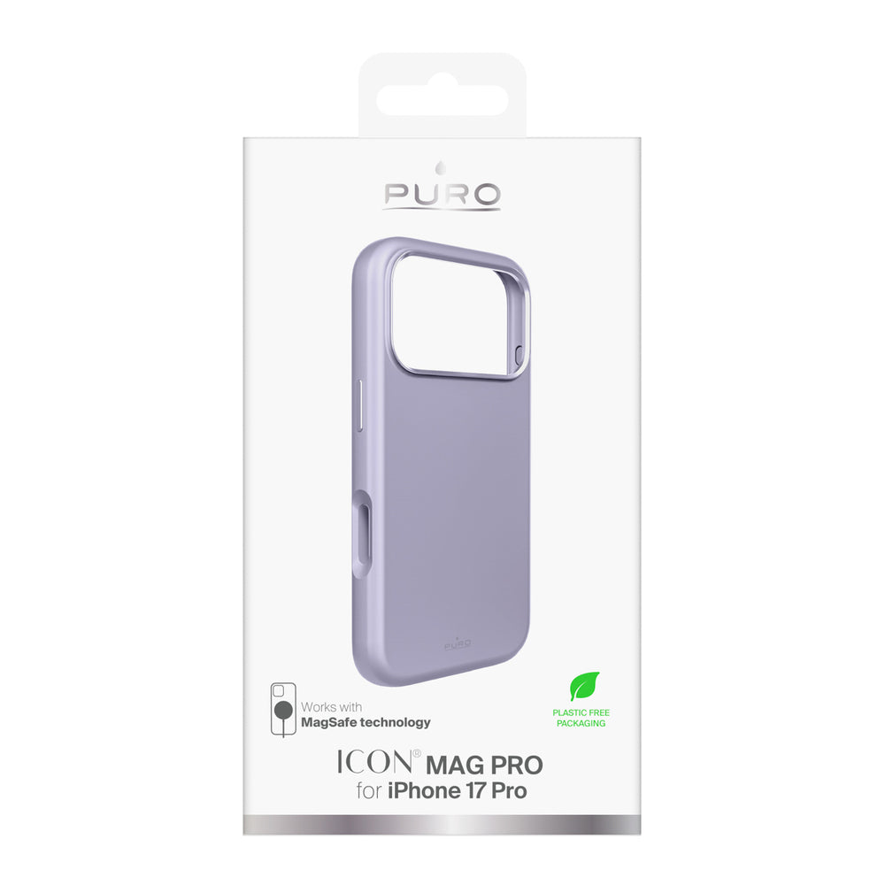 Pure Icon Mag Pro Liquid Silicone Case for iPhone 17 Pro, MagSafe Compatible, with Camera Protection and Aluminum Buttons - Pink_1