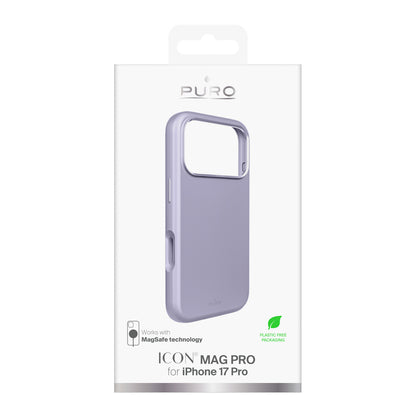 Pure Icon Mag Pro Liquid Silicone Case for iPhone 17 Pro, MagSafe Compatible, with Camera Protection and Aluminum Buttons - Pink_1