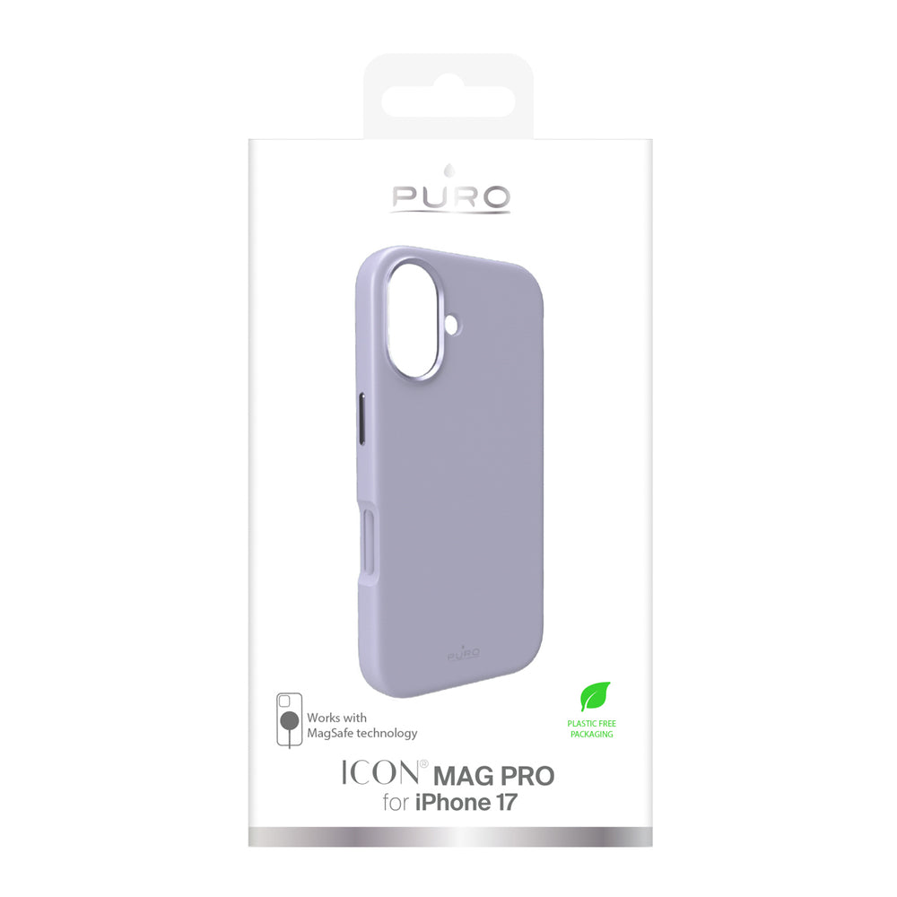 Pure Icon Mag Pro Liquid Silicone Case for iPhone 17, MagSafe Compatible, with Camera Protection and Aluminum Buttons - Pink_1