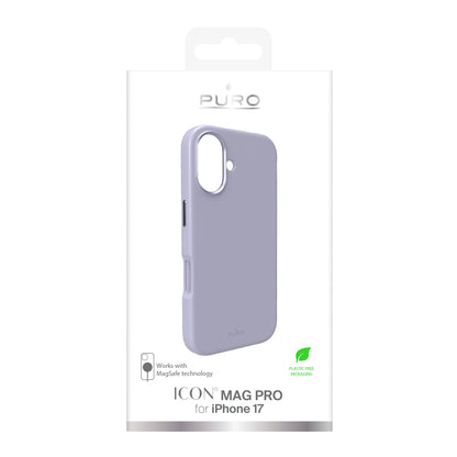Pure Icon Mag Pro Liquid Silicone Case for iPhone 17, MagSafe Compatible, with Camera Protection and Aluminum Buttons - Pink_1