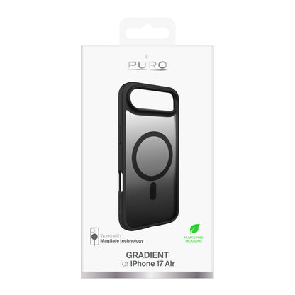 Puro Gradient TPU Case Compatible with MagSafe for iPhone 17 Air - Black_1