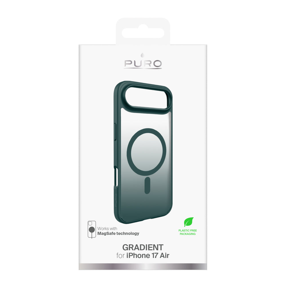 Puro Gradient TPU Case Compatible with MagSafe for iPhone 17 Air - Turquoise_1