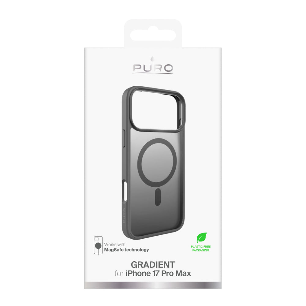 Puro Gradient TPU MagSafe Compatible Case for iPhone 17 Pro Max - Gray_1