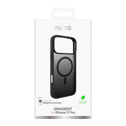 Puro Gradient TPU MagSafe Compatible Case for iPhone 17 Pro - Black_1