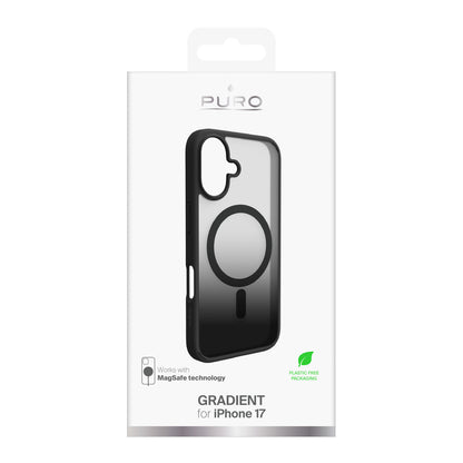 Puro Gradient TPU MagSafe Compatible Case for iPhone 17 - Black_1
