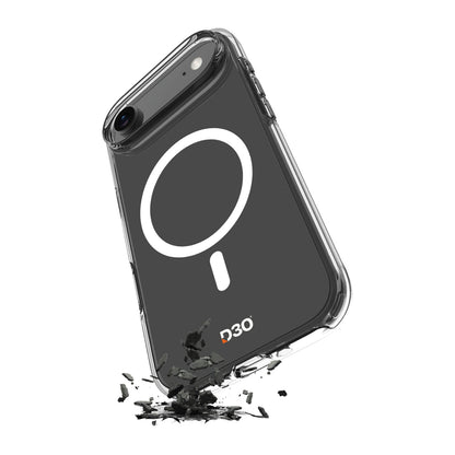 Puro Impact Clear D3O TPU+PC MagSafe Compatible Case for iPhone 17 Air - Transparent_0