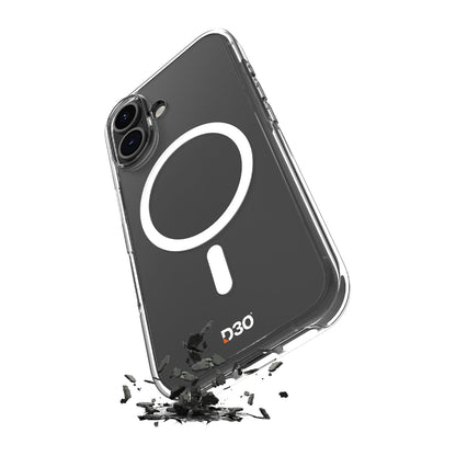 Puro Impact Clear D3O TPU+PC MagSafe Compatible Case for iPhone 17 - Transparent_0