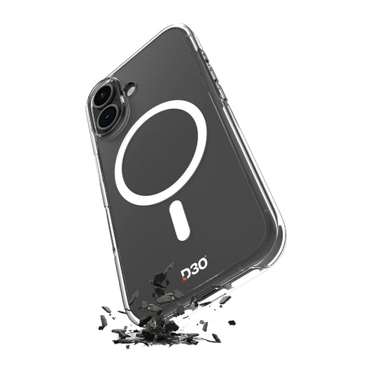 Puro Impact Clear D3O TPU+PC MagSafe Compatible Case for iPhone 17 - Transparent_0
