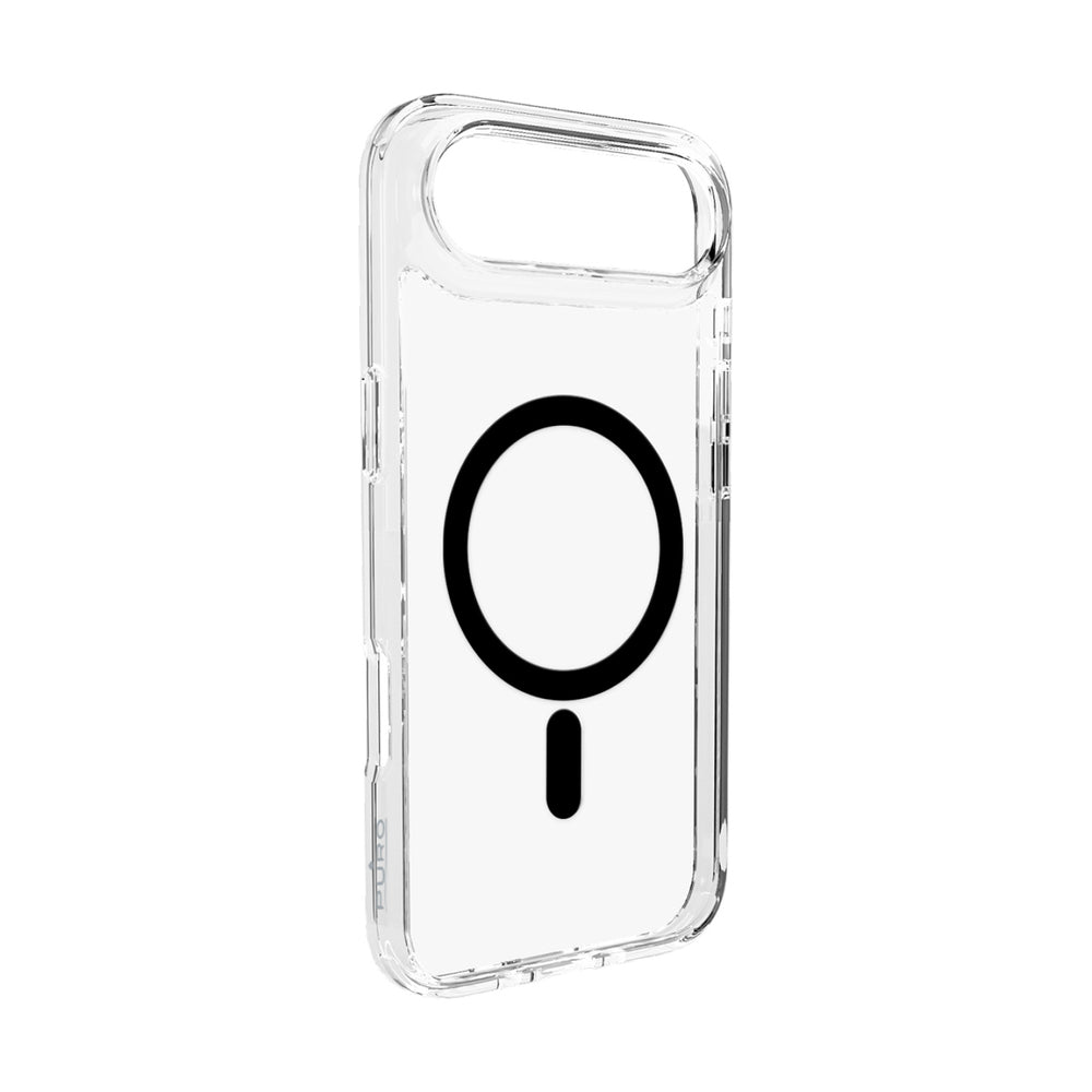 Puro Lite Mag TPU+PC Case Compatible with MagSafe for iPhone 17 Air - Transparent with Black Ring_0