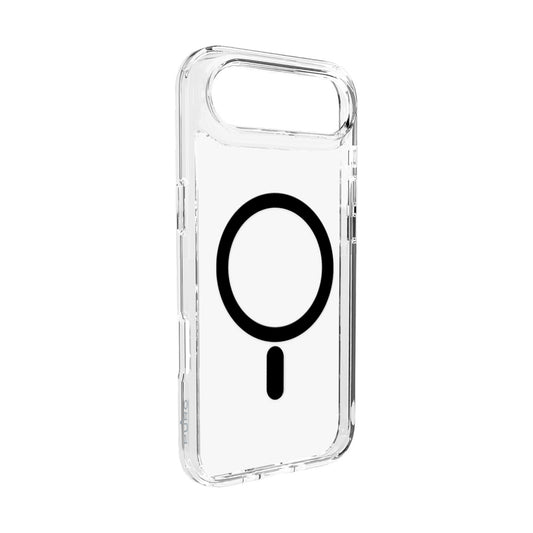 Puro Lite Mag TPU+PC Case Compatible with MagSafe for iPhone 17 Air - Transparent with Black Ring_0