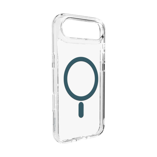 Puro Lite Mag TPU+PC Case Compatible with MagSafe for iPhone 17 Air - Transparent with Turquoise Ring_0