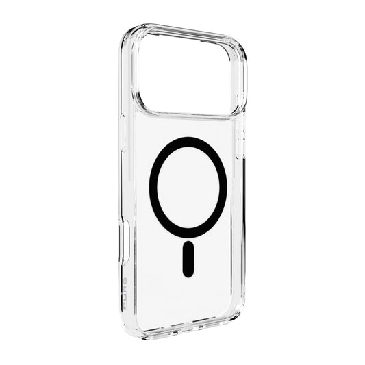Puro Lite Mag TPU+PC Case Compatible with MagSafe for iPhone 17 Pro - Transparent with Black Ring_0