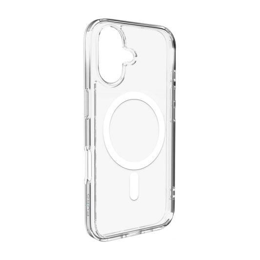 Puro Lite Mag TPU+PC Case Compatible with MagSafe for iPhone 17 - Transparent with White Ring_0