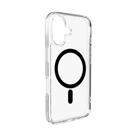 Puro Lite Mag TPU+PC Case Compatible with MagSafe for iPhone 17 - Transparent with Black Ring_0