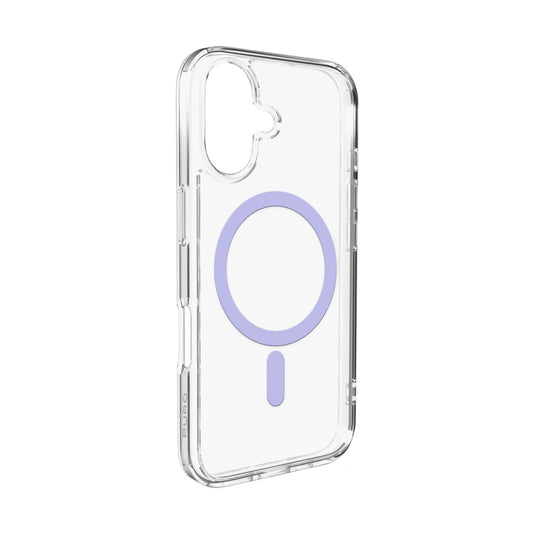 Puro Lite Mag TPU+PC Case Compatible with MagSafe for iPhone 17 - Transparent with Pink Ring_0