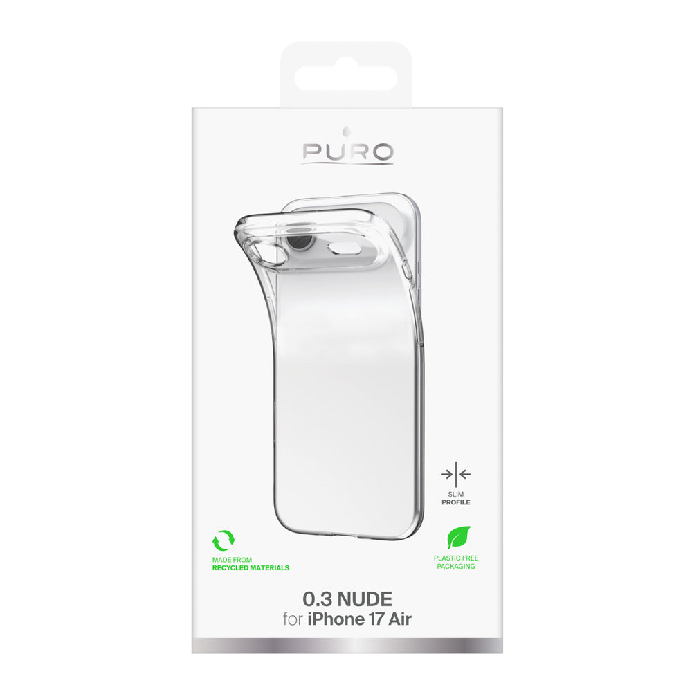 Puro 0.3 Nude Ultra-Slim TPU Case for iPhone 17 Air - Transparent_1