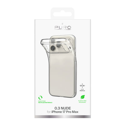 Puro 0.3 Nude Ultra-Slim TPU Case for iPhone 17 Pro Max - Transparent_1