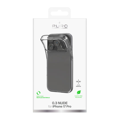 Puro 0.3 Nude Ultra-Slim TPU Case for iPhone 17 Pro - Transparent_1