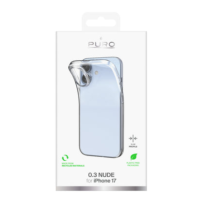 Puro 0.3 Nude Ultra-Slim TPU Case for iPhone 17 - Transparent_1
