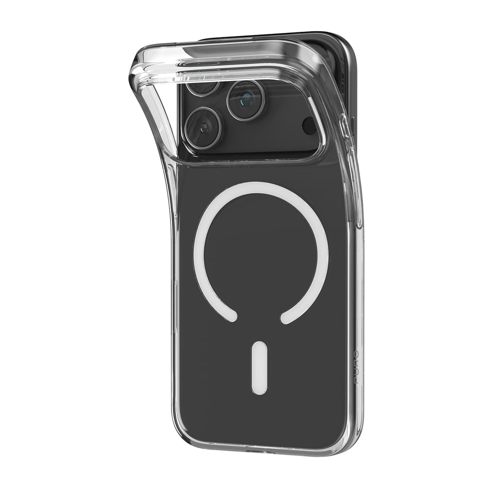 Puro 0.3 MAG Ultra-Slim TPU Case Compatible with MagSafe for iPhone 17 Pro - Transparent_0