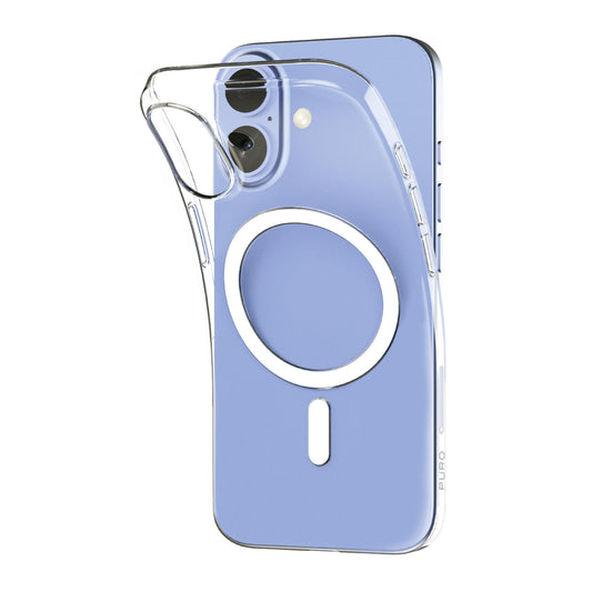 Puro 0.3 MAG Ultra-Slim TPU Case Compatible with MagSafe for iPhone 17 - Transparent_0