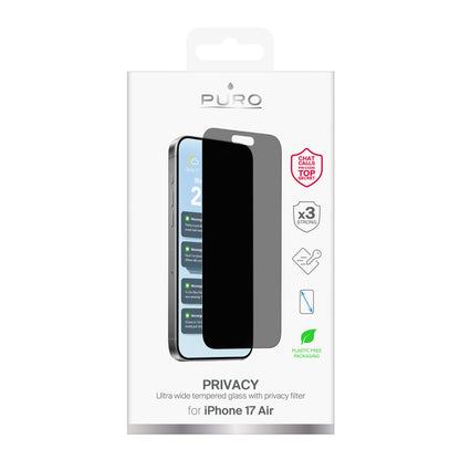 Puro Privacy tempered glass for iPhone 17 Air_1