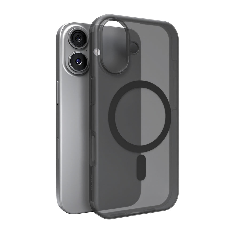 Puro Daylight Magsafe Compatible Silicone Case for iPhone 17 - Translucent Black_0