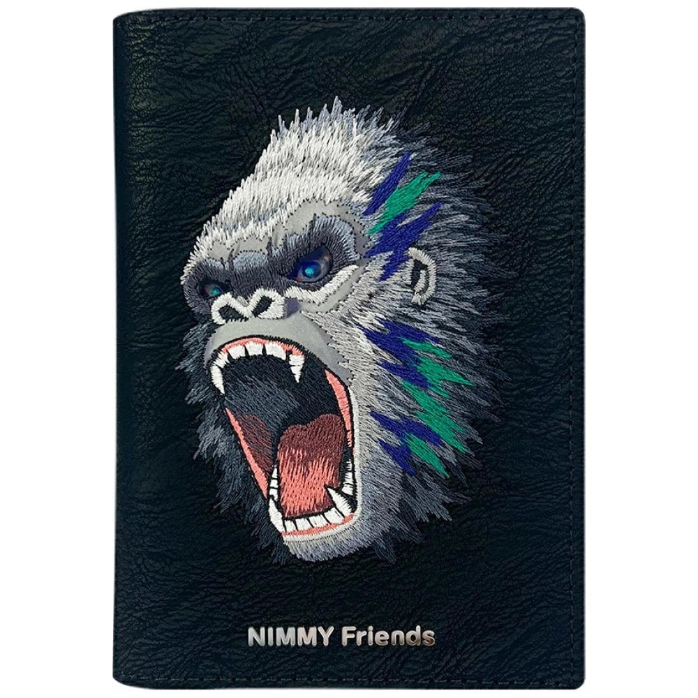 Nimmy Raptor Gorilla Passport/Wallet Case - Black_0