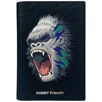 Nimmy Raptor Gorilla Passport/Wallet Case - Black_0
