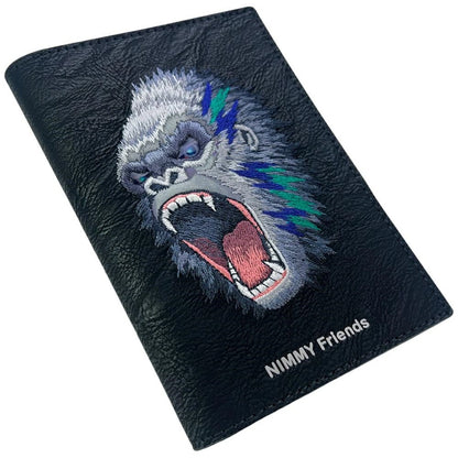Nimmy Raptor Gorilla Passport/Wallet Case - Black_4
