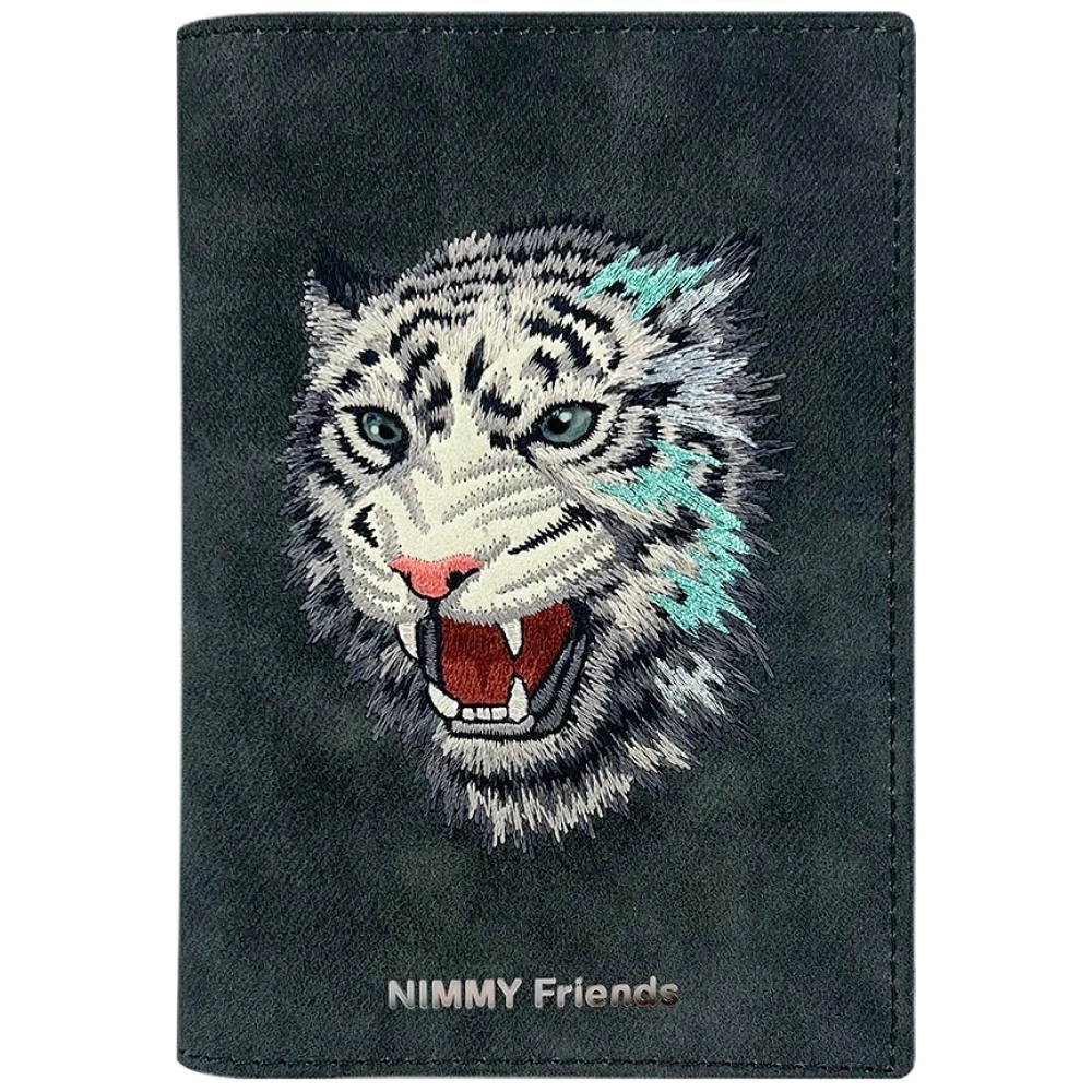 Nimmy Raptor Tiger Passport/Wallet Case - Dark Gray_0