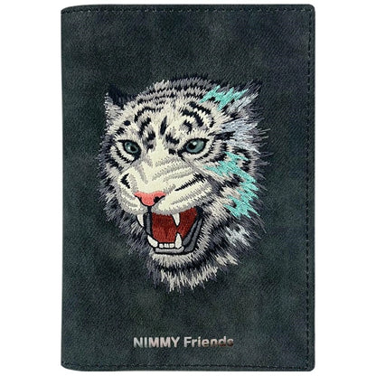 Nimmy Raptor Tiger Passport/Wallet Case - Dark Gray_0