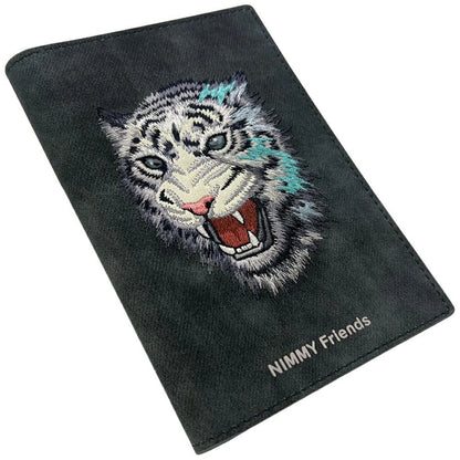 Nimmy Raptor Tiger Passport/Wallet Case - Dark Gray_4