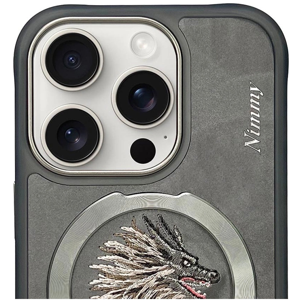 Nimmy Dragon MagSafe Case for iPhone 16 Pro Max - Gray_1
