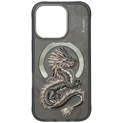 Nimmy Dragon MagSafe Case for iPhone 16 Pro Max - Gray_2