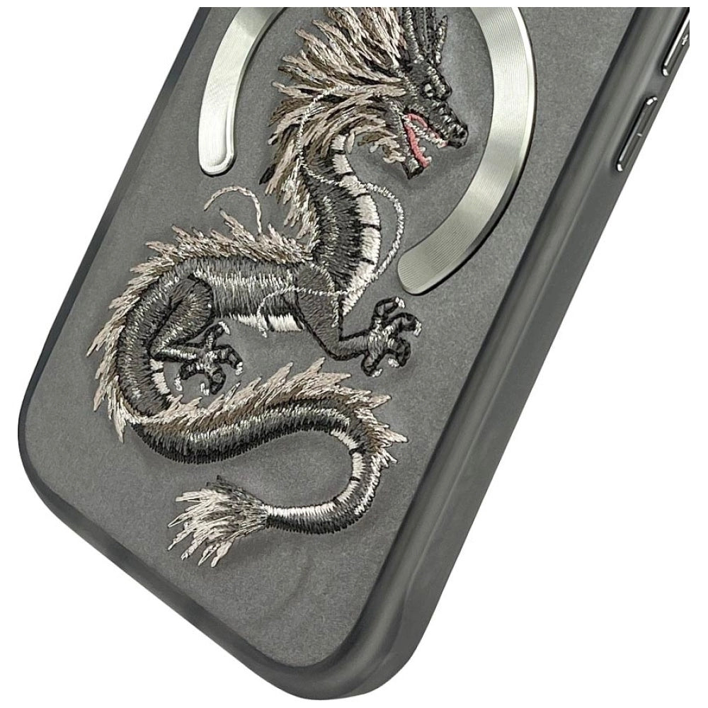 Nimmy Dragon MagSafe Case for iPhone 16 Pro Max - Gray_5