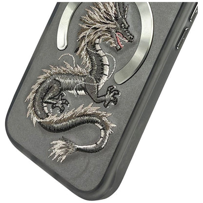 Nimmy Dragon MagSafe Case for iPhone 16 Pro Max - Gray_5