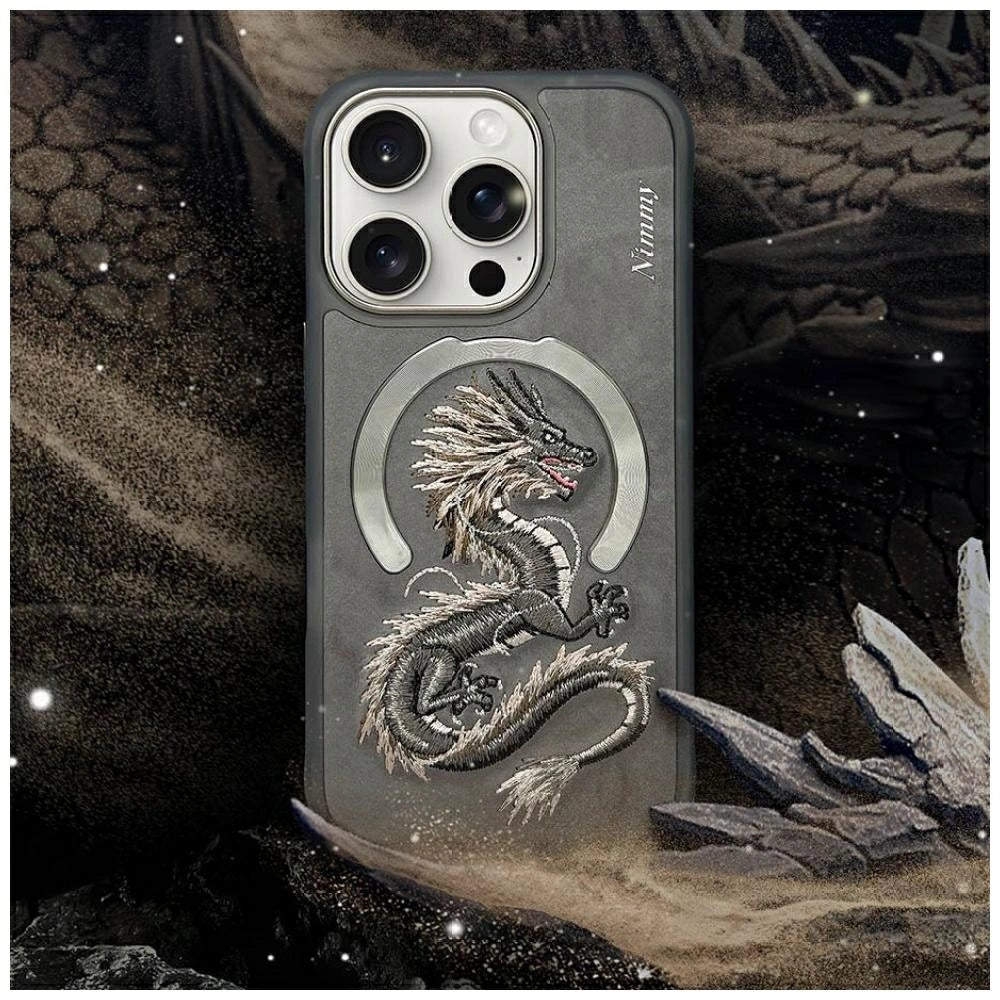 Nimmy Dragon MagSafe Case for iPhone 16 Pro Max - Gray_8