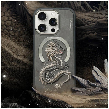 Nimmy Dragon MagSafe Case for iPhone 16 Pro Max - Gray_8