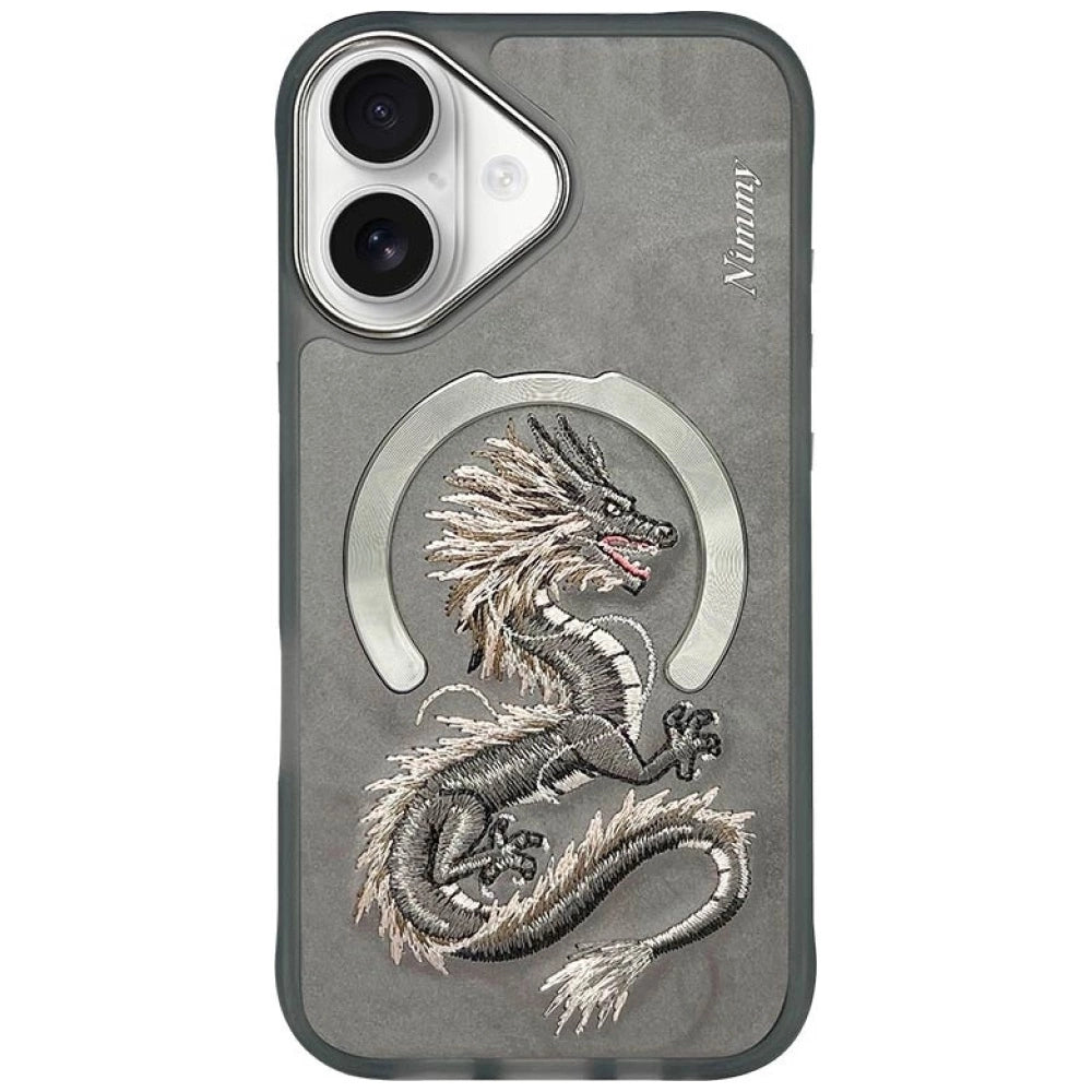 Nimmy Dragon MagSafe iPhone 16 Case - Gray_0