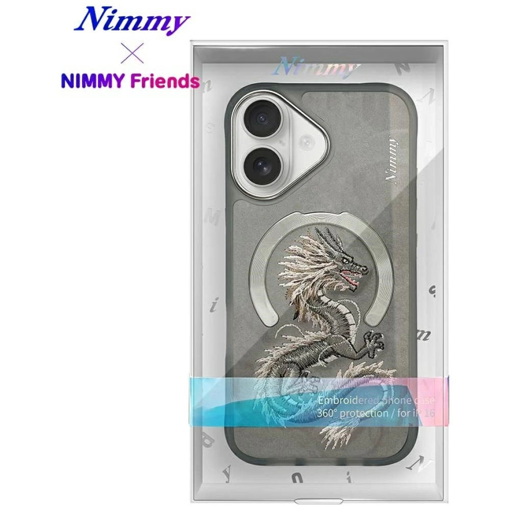 Nimmy Dragon MagSafe iPhone 16 Case - Gray_14