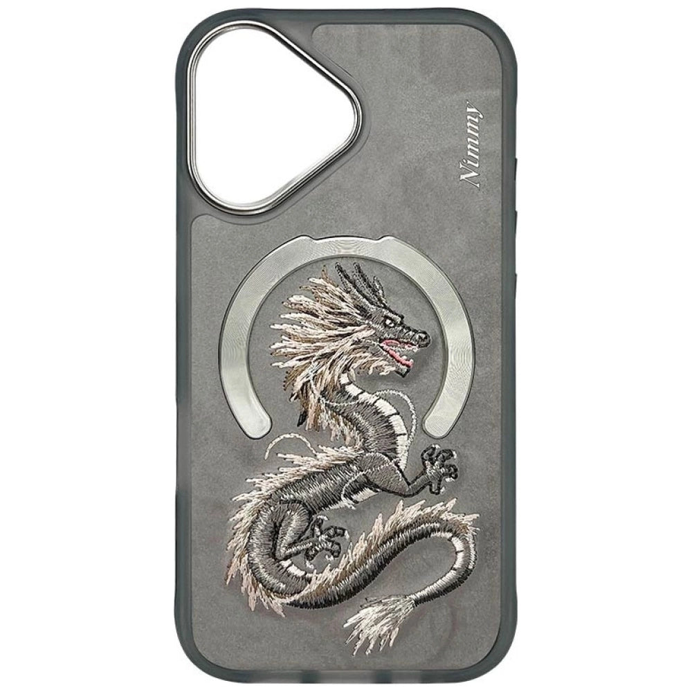Nimmy Dragon MagSafe iPhone 16 Case - Gray_1
