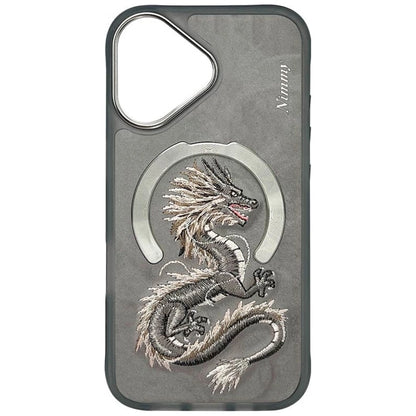 Nimmy Dragon MagSafe iPhone 16 Case - Gray_1