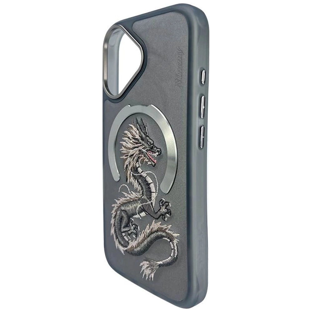 Nimmy Dragon MagSafe iPhone 16 Case - Gray_3