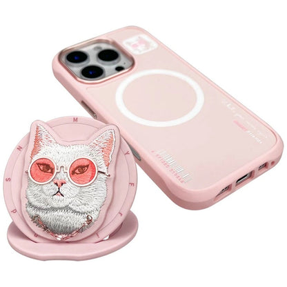 Nimmy Glasses Cool Cat MagSafe Case for iPhone 16 Pro - Pink_2