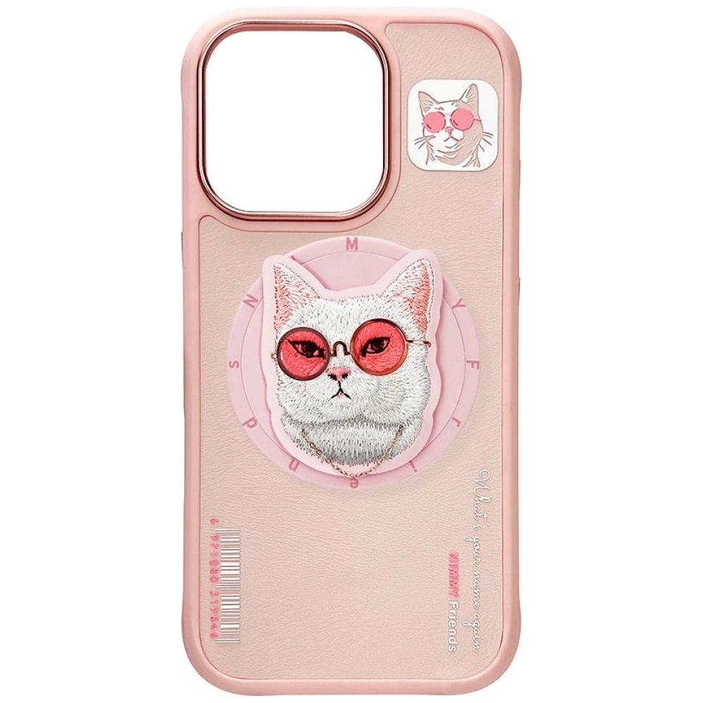 Nimmy Glasses Cool Cat MagSafe Case for iPhone 16 Pro - Pink_5